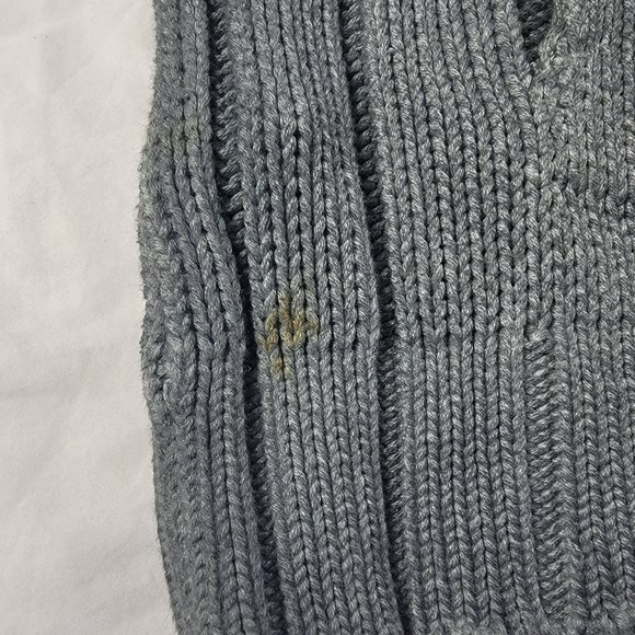 Tommy Bahama Jeans Mens XL Gray Cardigan Sweater Jacket Full Zip Heavyweight - Picture 6 of 12